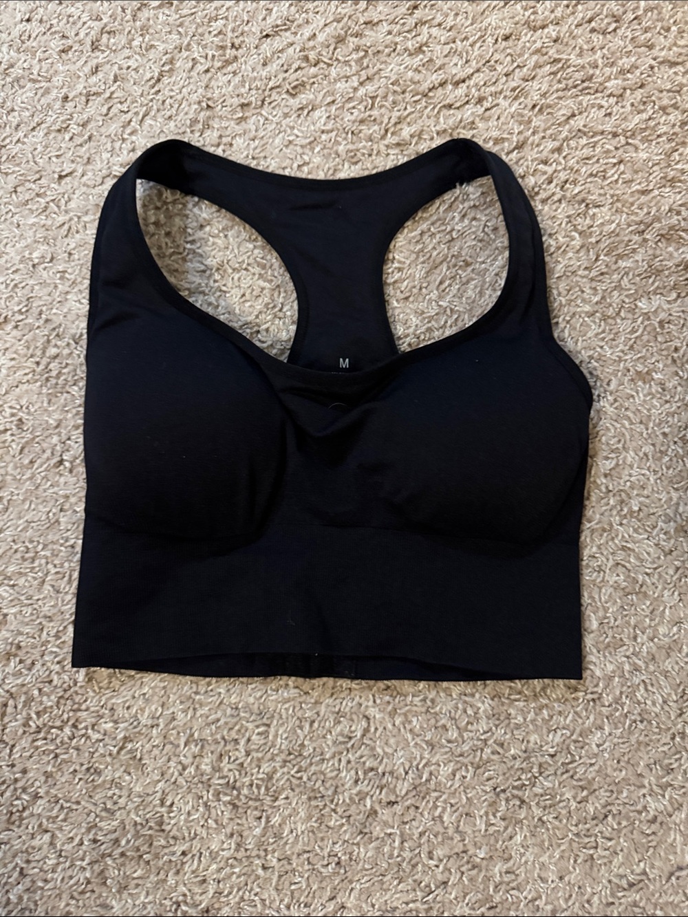 NVGTN Seamless Black Racerback Bralette